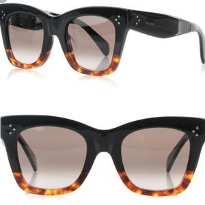 Authentic Céline Catherine Sunglasses Black Havana